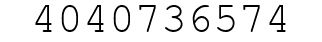 Number 4040736574.