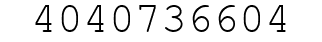 Number 4040736604.