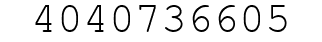 Number 4040736605.