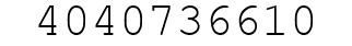Number 4040736610.