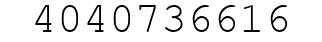 Number 4040736616.