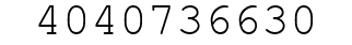 Number 4040736630.
