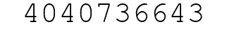 Number 4040736643.