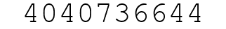 Number 4040736644.
