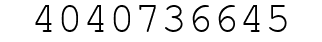 Number 4040736645.
