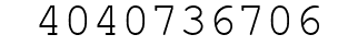Number 4040736706.
