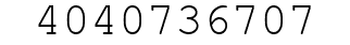 Number 4040736707.