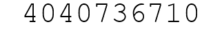 Number 4040736710.