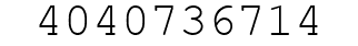 Number 4040736714.