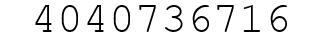 Number 4040736716.