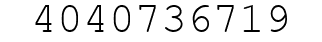 Number 4040736719.