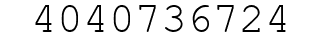 Number 4040736724.