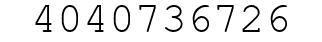 Number 4040736726.