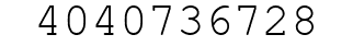 Number 4040736728.