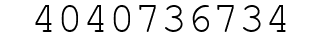 Number 4040736734.