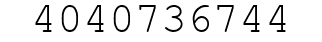 Number 4040736744.
