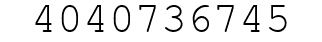 Number 4040736745.