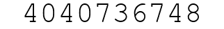 Number 4040736748.