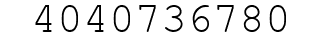 Number 4040736780.