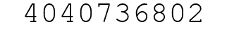 Number 4040736802.