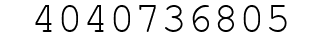 Number 4040736805.