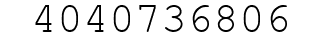 Number 4040736806.