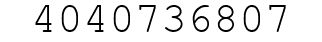 Number 4040736807.