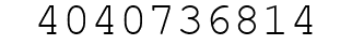 Number 4040736814.