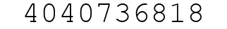 Number 4040736818.