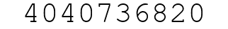 Number 4040736820.