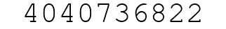 Number 4040736822.