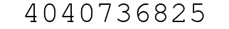 Number 4040736825.