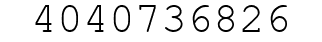 Number 4040736826.