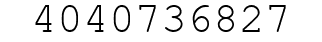 Number 4040736827.