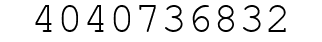 Number 4040736832.