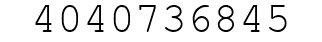 Number 4040736845.