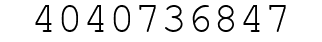 Number 4040736847.