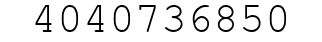 Number 4040736850.