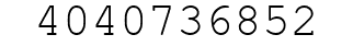 Number 4040736852.