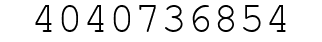 Number 4040736854.