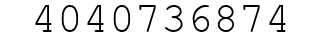 Number 4040736874.