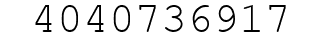 Number 4040736917.
