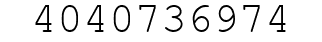 Number 4040736974.