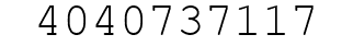 Number 4040737117.
