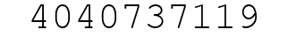 Number 4040737119.