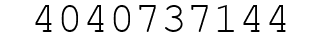 Number 4040737144.