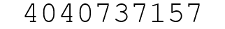 Number 4040737157.