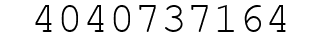 Number 4040737164.