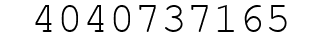 Number 4040737165.