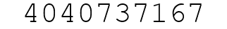 Number 4040737167.